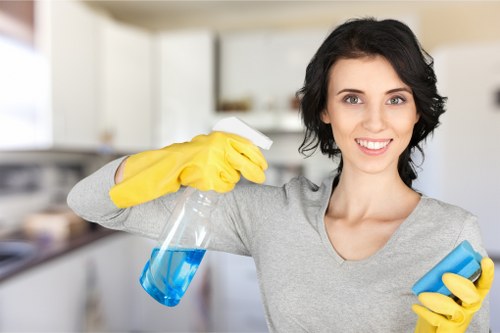 Carpetcleaning Hounslow technician preparing safe carpet cleaning equipment
