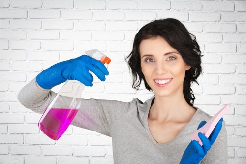 Professional cleaning of shopfront windows in Hounslow